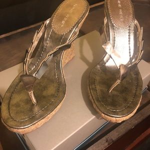 Shell strap Nine West Wedges